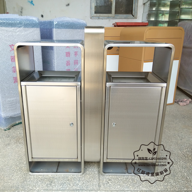 304不銹鋼垃圾箱圖片002