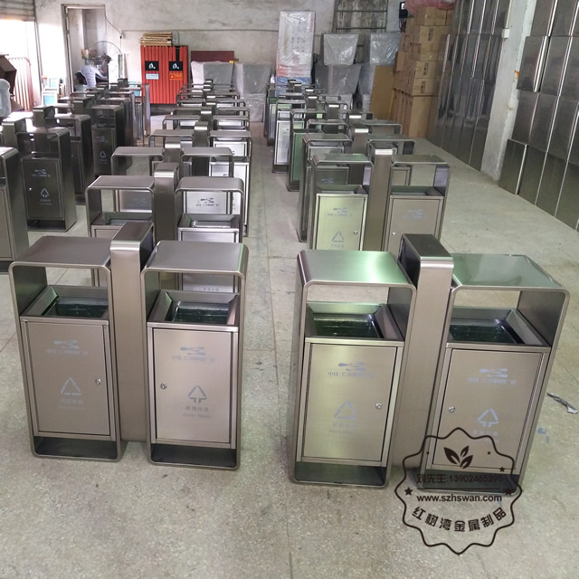 304不銹鋼垃圾箱圖片003