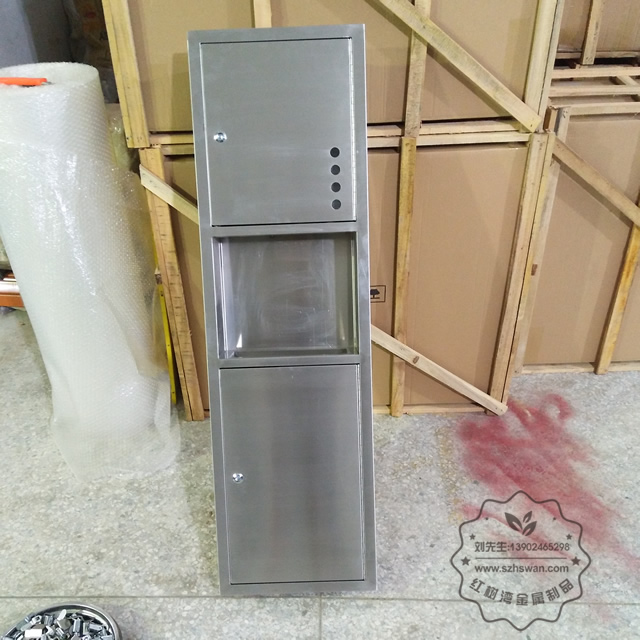 室內嵌入式不銹鋼垃圾箱垃圾桶圖片001