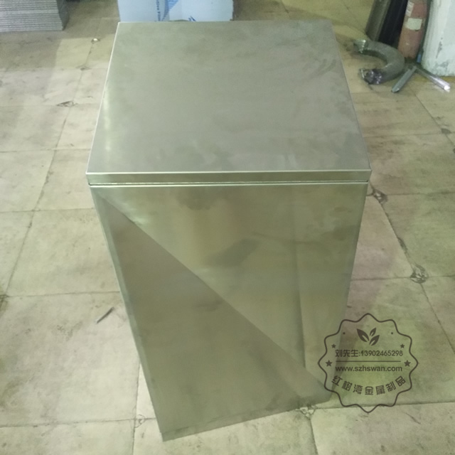 戶外方形不銹鋼果皮箱垃圾桶圖片001