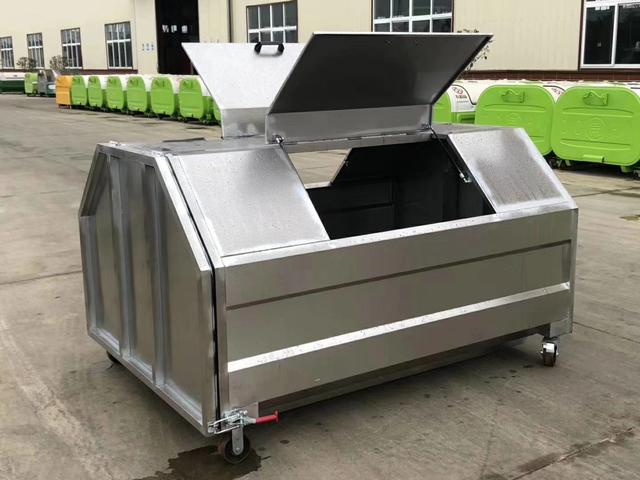 大型不銹鋼垃圾回收箱
