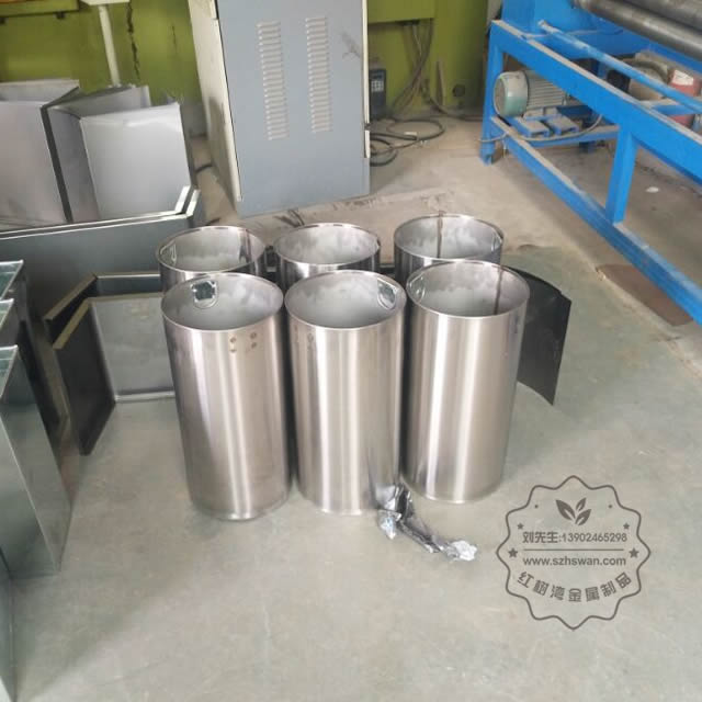 圓柱形不銹鋼垃圾桶內膽