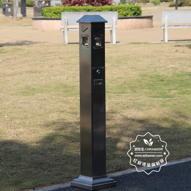 公共場所不銹鋼滅煙柱圖片003