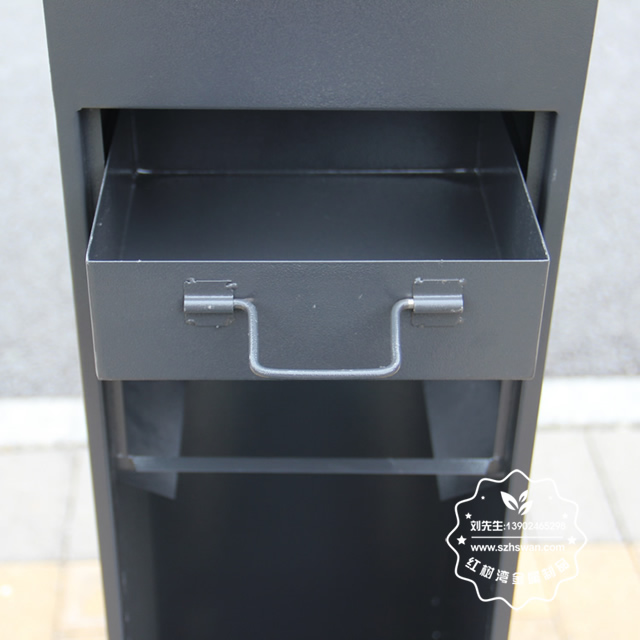 戶外烤漆不銹鋼吸煙柱果殼箱圖片008