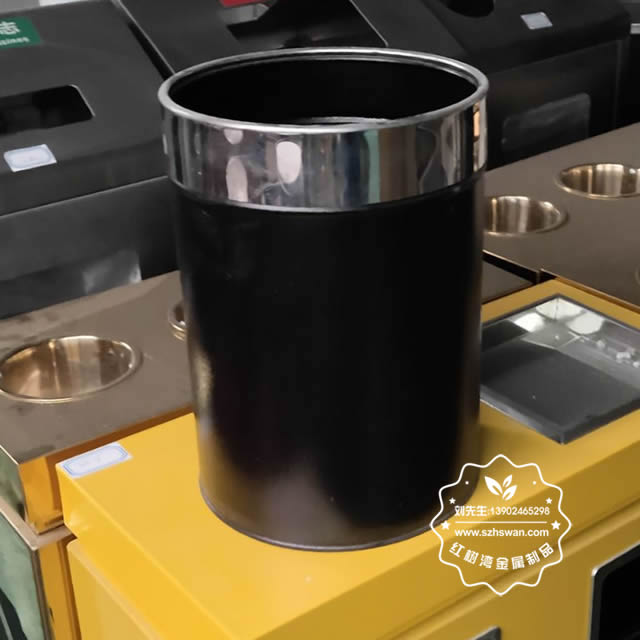 室內(nèi)家用酒店小號不銹鋼垃圾桶圖片01