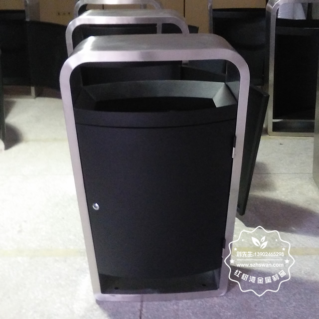 高檔精品不銹鋼垃圾桶圖片01