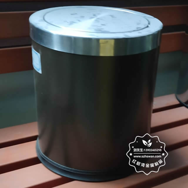 室內(nèi)家用酒店小號不銹鋼垃圾桶圖片04