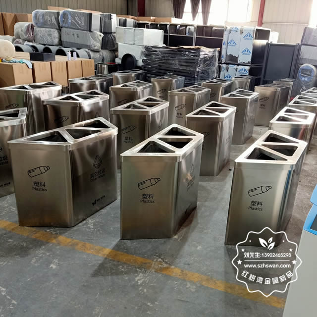 不銹鋼垃圾箱防指紋