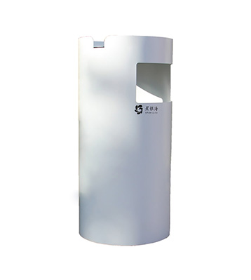 室內圓柱形噴塑不銹鋼果皮箱