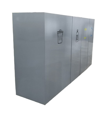 室內(nèi)商用4分類不銹鋼垃圾桶