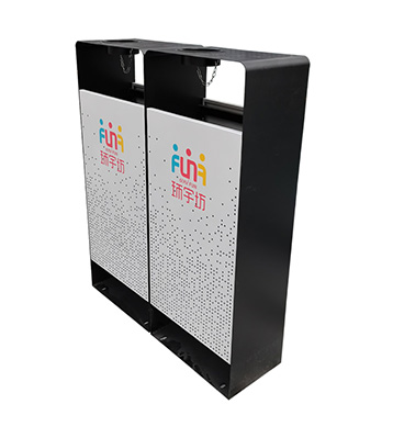 商場(chǎng)廣場(chǎng)戶外不銹鋼鏤空分類垃圾桶