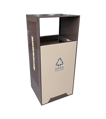 戶外公園景區組合式分類不銹鋼垃圾桶