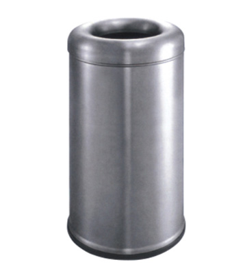 室內不銹鋼圓弧蓋垃圾桶