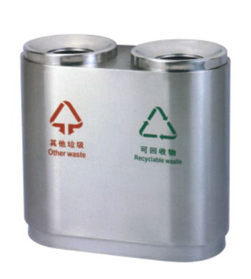 不銹鋼室內(nèi)分類(lèi)垃圾桶