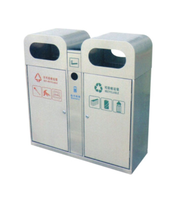 不銹鋼分類環(huán)保垃圾桶