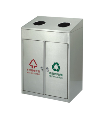 不銹鋼分類環保垃圾桶