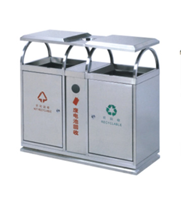 不銹鋼分類環(huán)保垃圾桶主圖