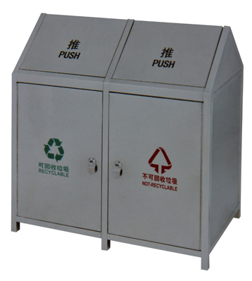 搖蓋環衛分類垃圾桶