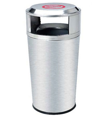 錐形不銹鋼商場垃圾桶