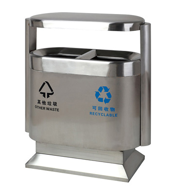 桶形地鐵分類果皮箱