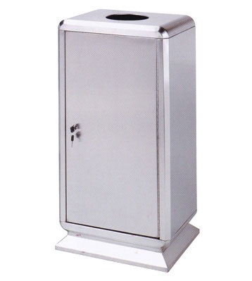 戶外不銹鋼方形垃圾桶