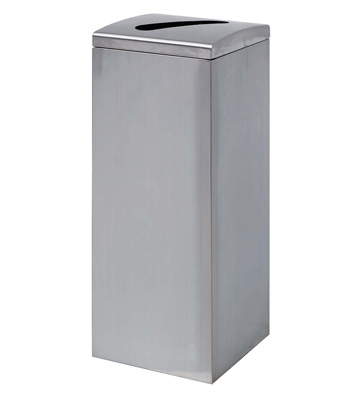 廢紙方形不銹鋼垃圾回收箱