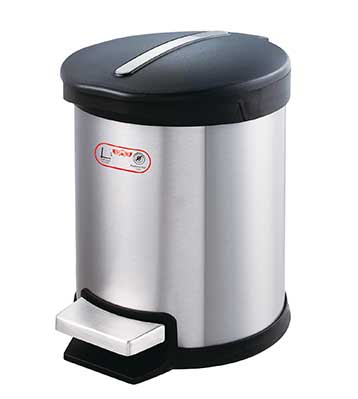 賓館不銹鋼腳踏垃圾桶