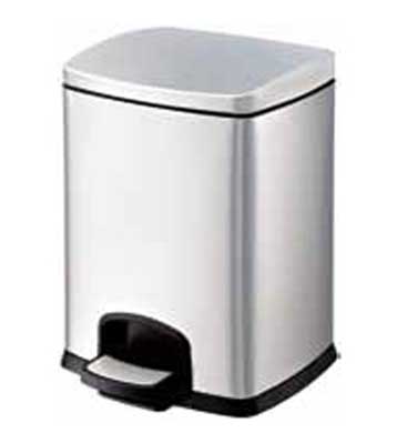 方形不銹鋼腳踏式垃圾桶