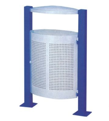 戶外沖孔鋼制垃圾桶