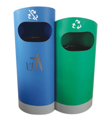 游樂園分類鋼制垃圾箱主圖