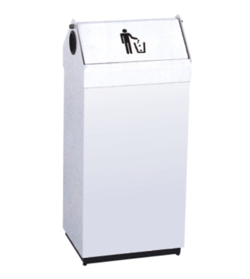 商場翻蓋鋼制垃圾桶