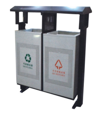 立式沖孔鋼制垃圾桶