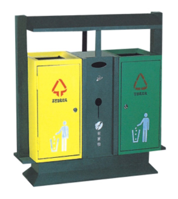 綠色環保鋼制垃圾桶