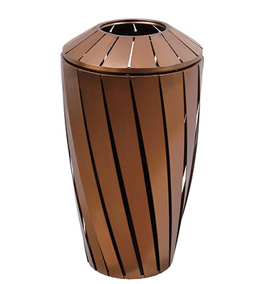 高檔酒店室內創意立式果皮箱