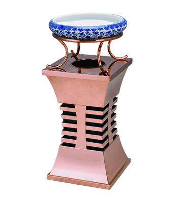 高檔玫瑰金垃圾桶