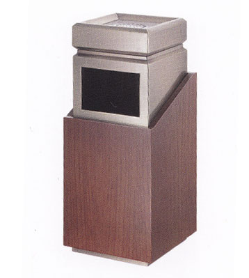 物業(yè)座地鈦金垃圾桶