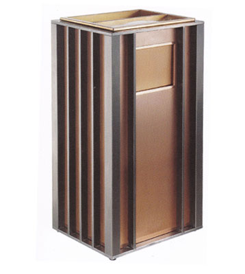 方形豪華鈦金垃圾桶