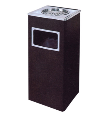 正方形菊花格鐵皮垃圾桶