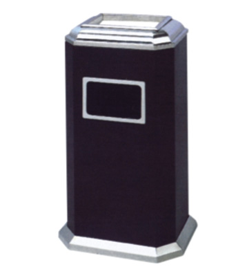 八角形鐵皮烤漆垃圾桶