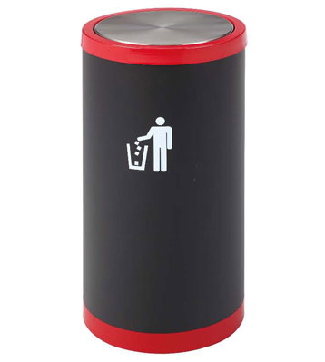 圓形金屬烤漆垃圾桶