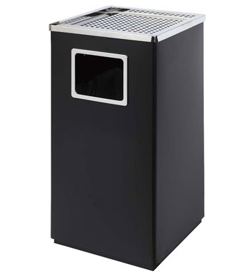 高檔黑色室內(nèi)圓角方形果皮箱