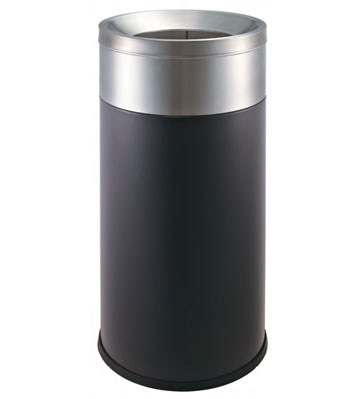 座地烤漆鐵皮垃圾桶