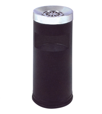 商場烤漆斜蓋鐵皮垃圾桶